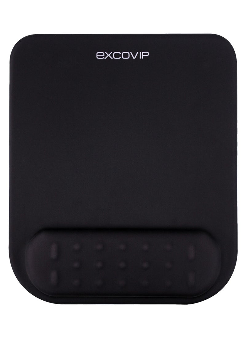 excovip - Gel Mouse Pad Wrist Rest Memory-Foam Ergonomic Mousepad,Soft And Comfortable Mouse Pads For Gaming, Computer, Laptop, MacBook, Home & Office,Black 9391 - Image 1