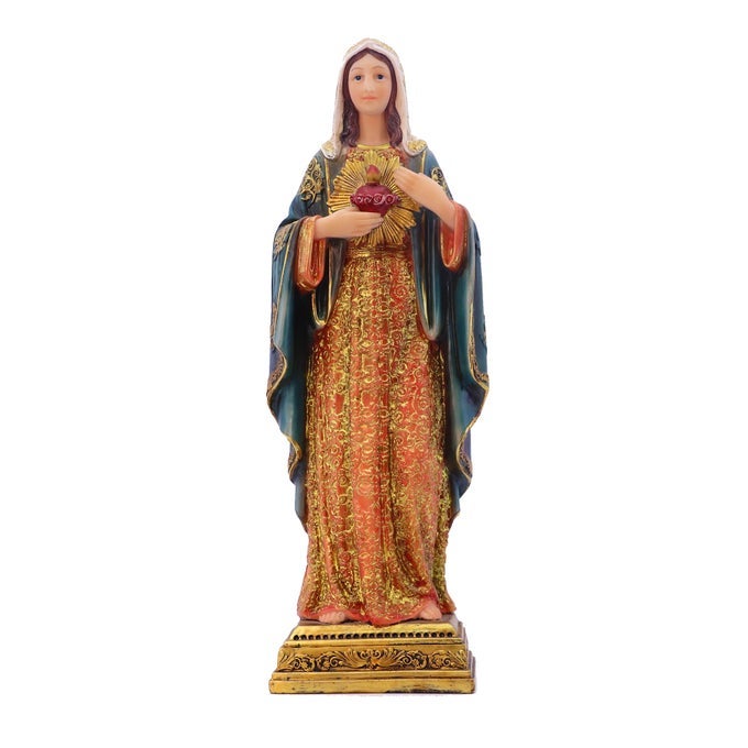 VIRGIN MARY STATUE SACRED HEART FIGURE RESIN SCULPTURE SAVIOR FIGURINE CATHOLIC RELIGIOUS HOME CHAPEL DECORATION