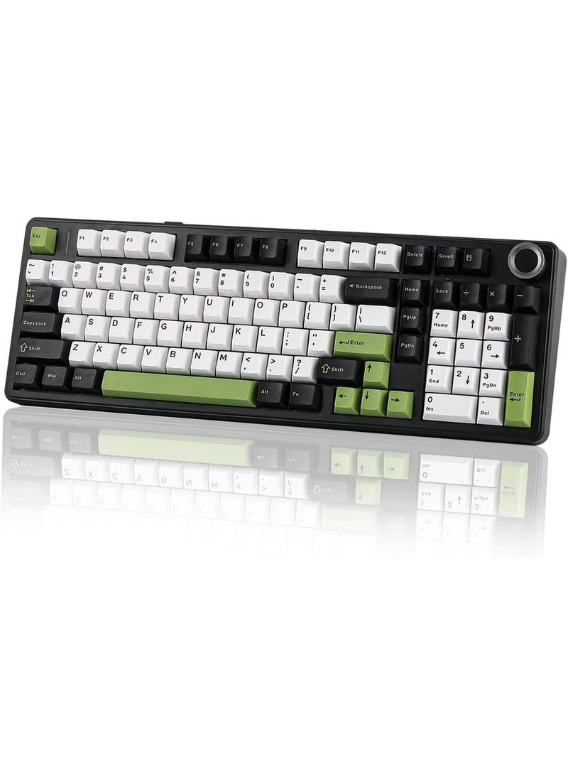 AULA F99 PRO Wireless Gaming Keyboard, Hot Swappable Custom Keyboard ,Pre-lubed Star Vector Switch, 2.4GHz/Type-C/BT5.0 Mechanical Keyboard with 8000mAh Battery, RGB Backlit Gaming Keyboard - Image 1