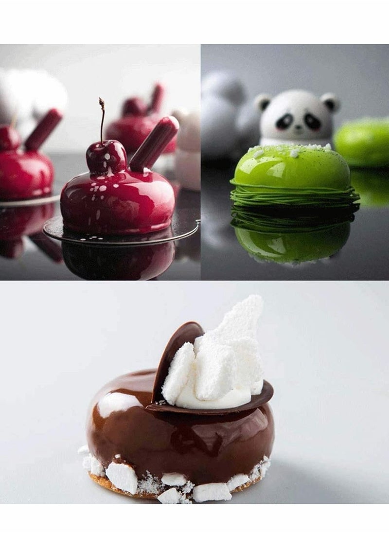 NIBEMINENT - Mousse Mould, Silicone Dessert Moulds for Jelly Pudding Chocolate Round Shape Mould Half Ball Sphere Muffin Pastry Tray Making Cake Dome Pudding, 15 Holes - Image 1