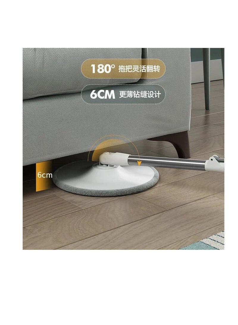 BAIG Spin Mop and Bucket Set, Mop System Spinning Mop Bucket - Spin Mop Bucket Mop Set with Clean Waste Water Separation, 2 Mop Heads, Household Cleaning - Image 2