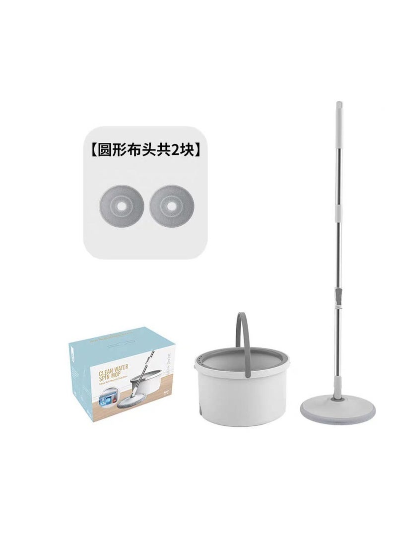 BAIG Spin Mop and Bucket Set, Mop System Spinning Mop Bucket - Spin Mop Bucket Mop Set with Clean Waste Water Separation, 2 Mop Heads, Household Cleaning - Image 3