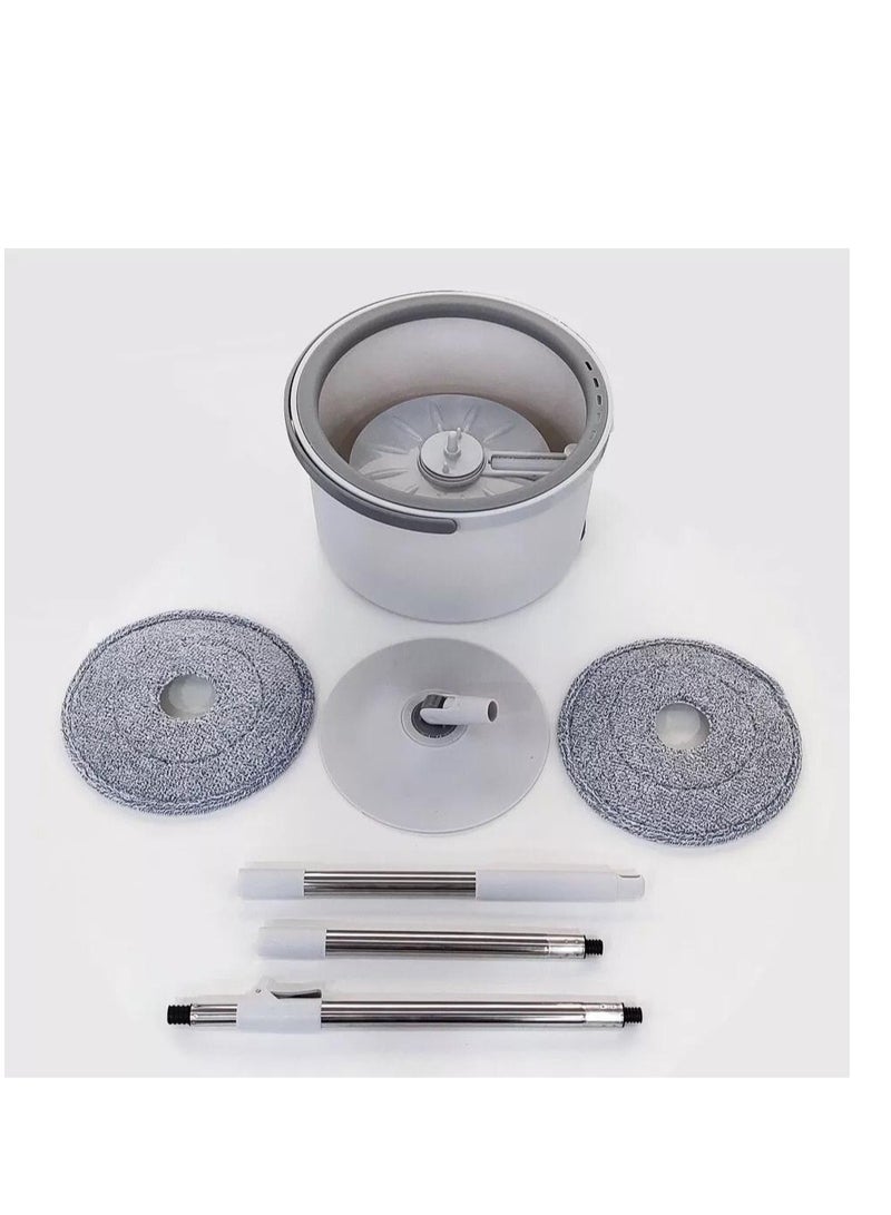 BAIG Spin Mop and Bucket Set, Mop System Spinning Mop Bucket - Spin Mop Bucket Mop Set with Clean Waste Water Separation, 2 Mop Heads, Household Cleaning - Image 4