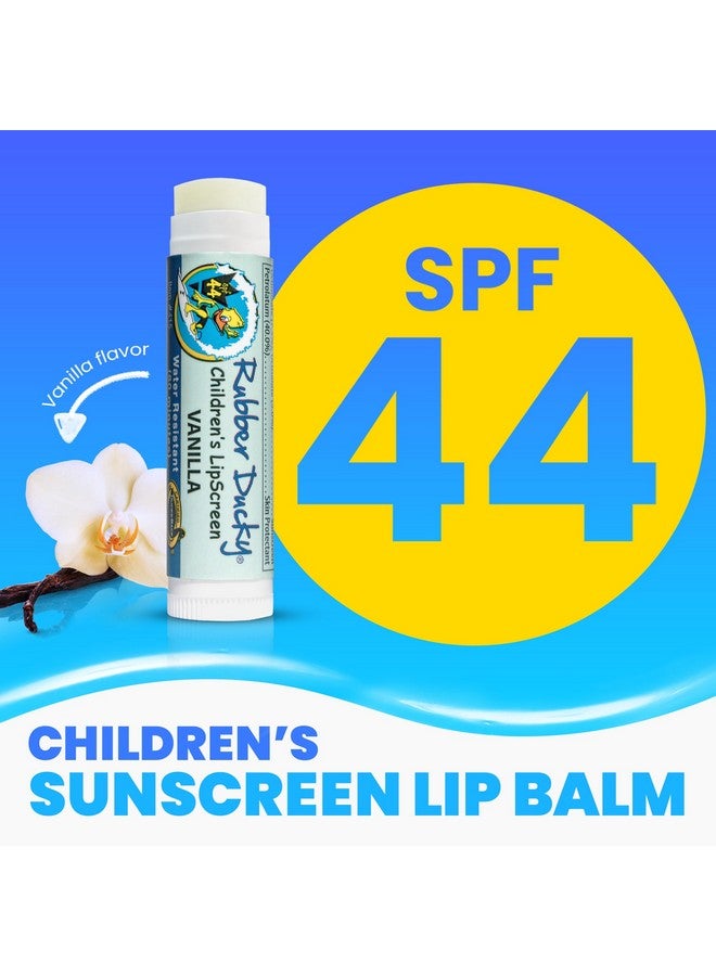 Rubber Ducky Lip Sunscreen SPF 44, Kids Vegan Lip Balm with Vitamin E, UV Protection, Water Resistant, Untinted, Vanilla Flavor, Broad Spectrum - Image 2