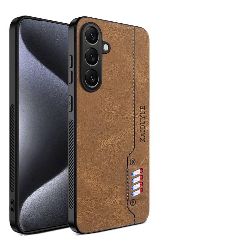 غطاء واقي | ملمس ناعم | بني Plastic | حماية من السقوط | مقاوم للصدمات لـ Samsung Galaxy A55 - Image 1