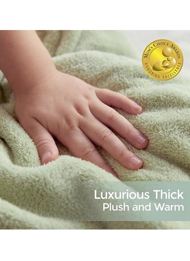oldlaiben Hooded Baby Towels,Absorbent Large Baby Towel,Soft Premium Coral Fleece Bath Towel,Ultra Absorbent For Baby Cozy And Warm-Bath Essential For Newborn,Infant And Toddler 80*120cm(Yellow)  - Image 5