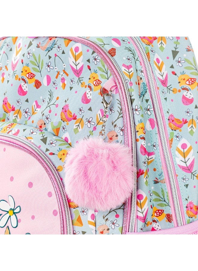 Eazy Kids Eazy Kids 17" School Bag Set of 2 w/ Pencil Pouch - Love Pink  - Image 5