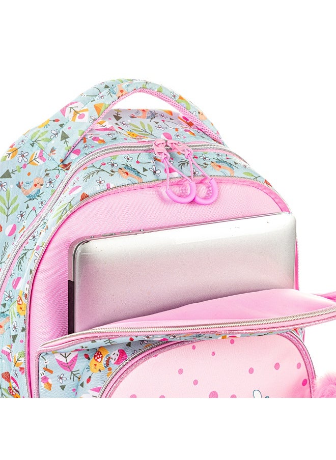 Eazy Kids Eazy Kids 17" School Bag Set of 2 w/ Pencil Pouch - Love Pink  - Image 3