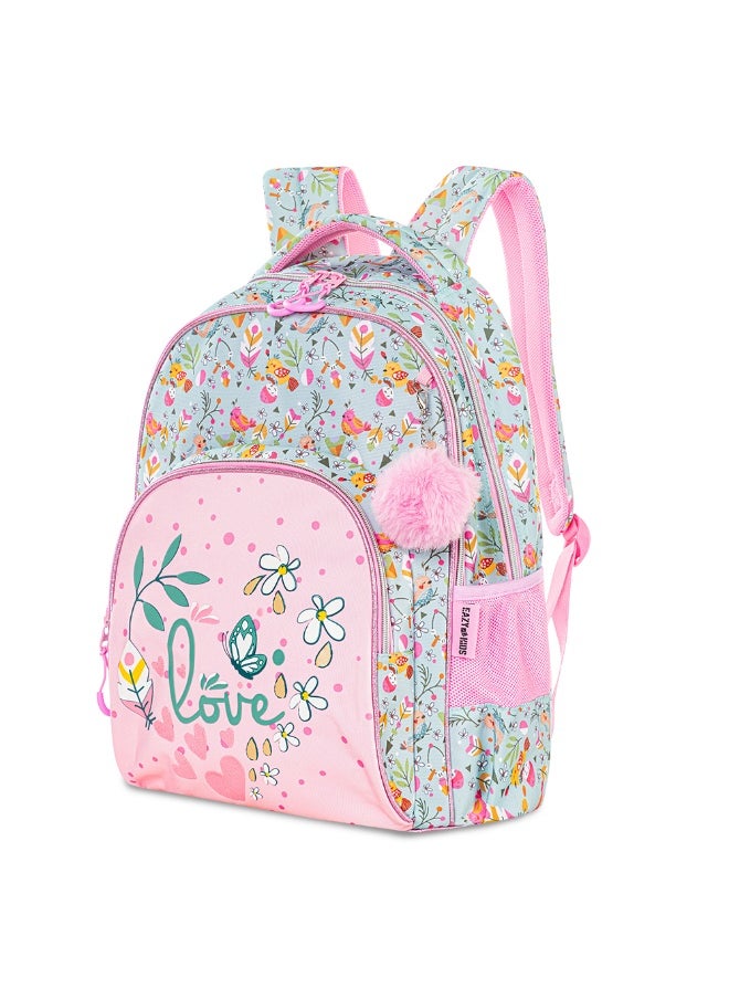Eazy Kids Eazy Kids 17" School Bag Set of 2 w/ Pencil Pouch - Love Pink  - Image 2
