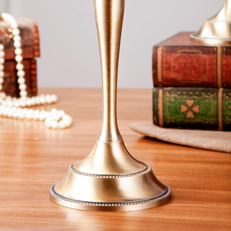 Black Metal Candelabra Stand With 3 Arms For Table - Image 4