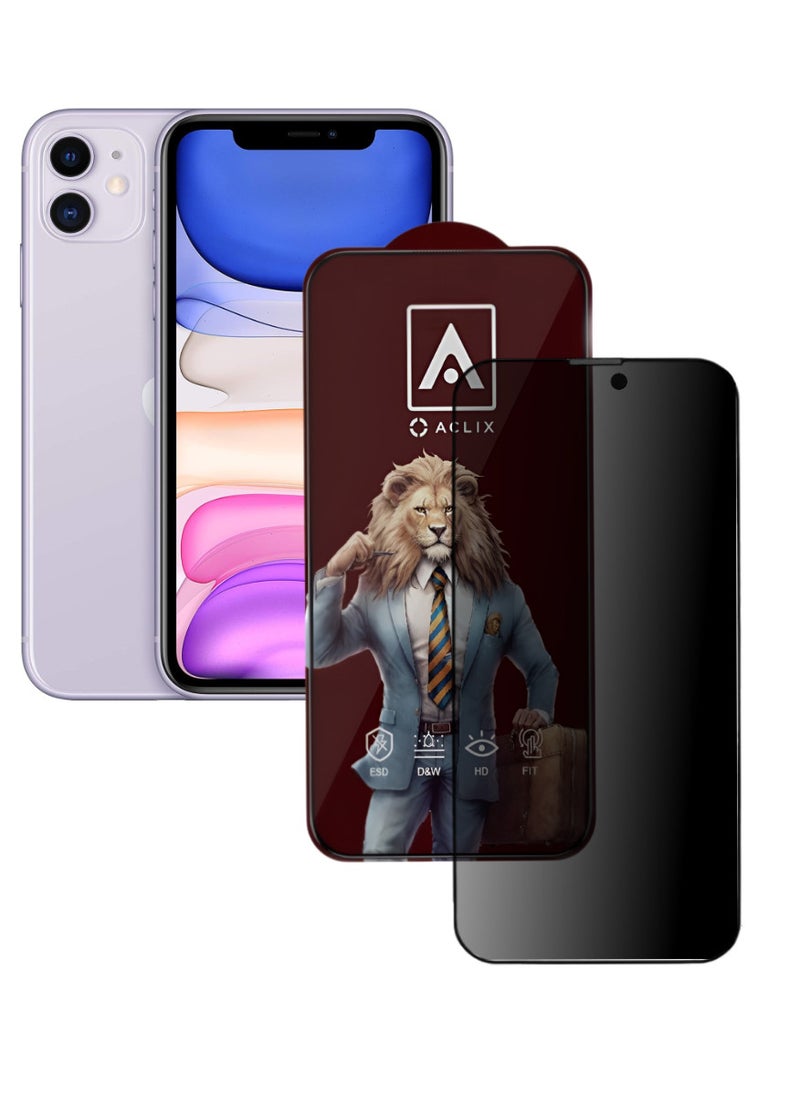 ACLIX Antistatic ESD Dustproof Premium Quality High Definition Tempered Glass Screen Protector Designed For  iPhone 11  - Image 1