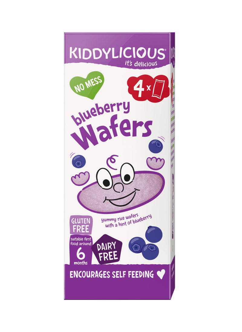 Kiddylicious Gluten And Dairy Free Blueberry Wafer Kids Snack  - Image 1