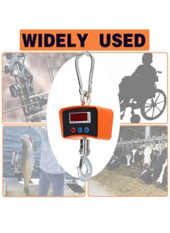 SUNRISE Digital Hanging Scale  500KG Heavy Duty Waterproof Fish Scale  Portable Crane Scale For Luggage Weight Suitcase Industrial Electronic Heavy Duty  - Image 3