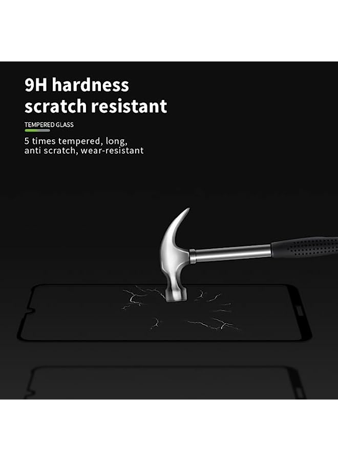 MOFI Tempered Glass Screen Protector Compatible MOFI 9H 2.5D Full Screen Tempered Glass Film for Huawei Enjoy 9s Black - Image 3
