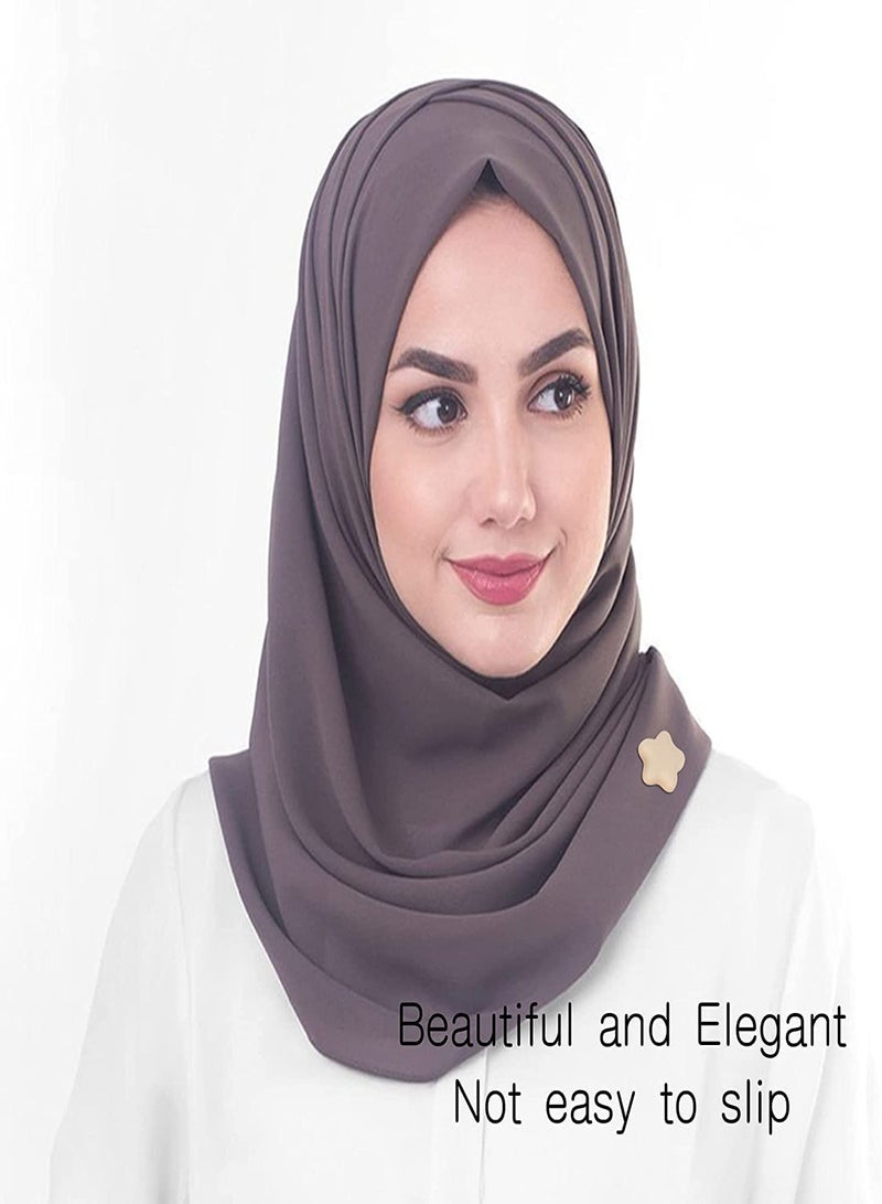 مجموعة دبابيس حجاب مغناطيسية، 8 أزواج بألوان مات ومعدنية، مثبتات شال متعددة الاستخدامات للنساء، تثبيت قوي للشالات والأوشحة، تصميم أنيق على شكل نجمة - Image 4