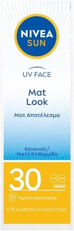 Nivea Sun UV Sunscreen Face Shine Control Cream for Mat Look SPF30 50ml