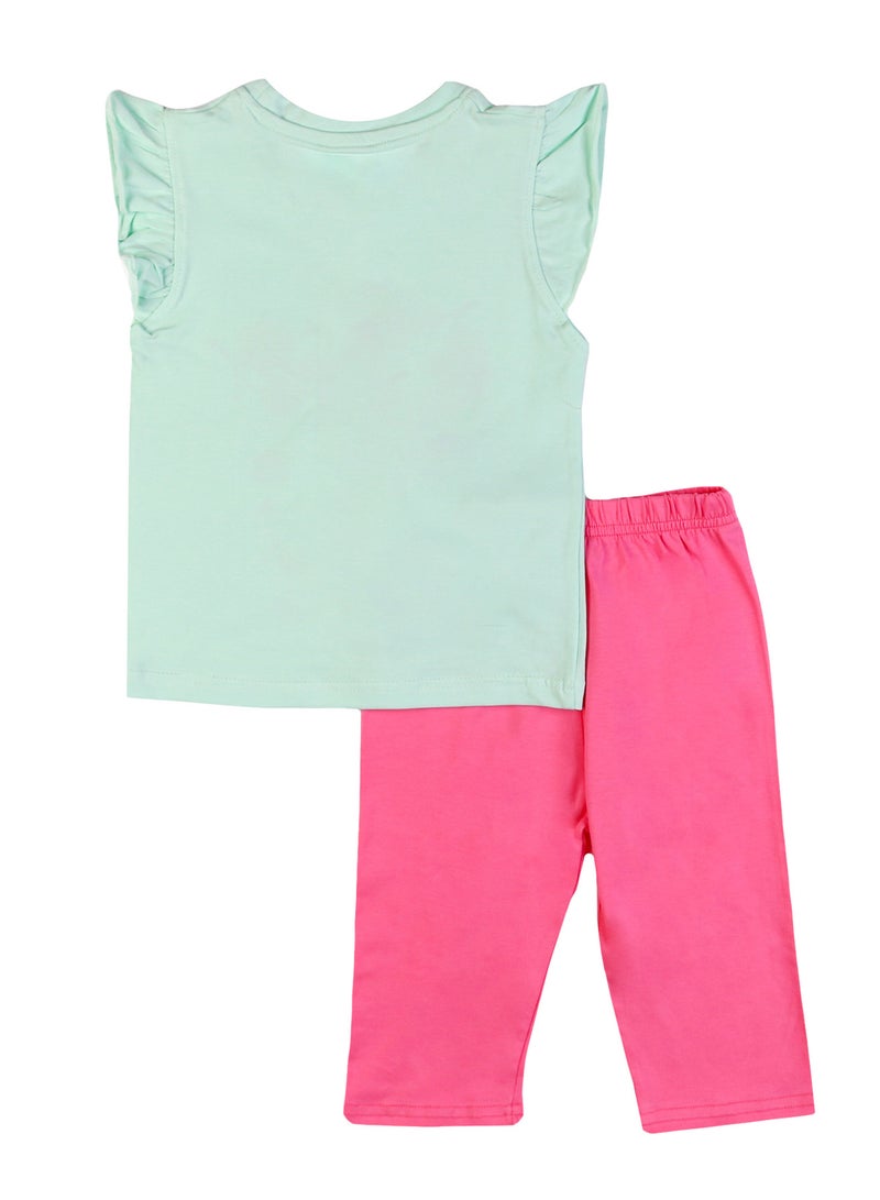 Zercon Summer Pajama Set for Girls - Summer Set for Girls - Image 3