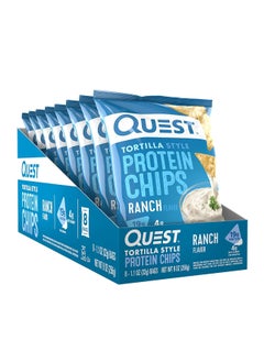 QUEST NUTRITION Quest Nutrition Tortilla Style Protein Chips Ranch Flavor 32g Pack Of 8  - Image 1