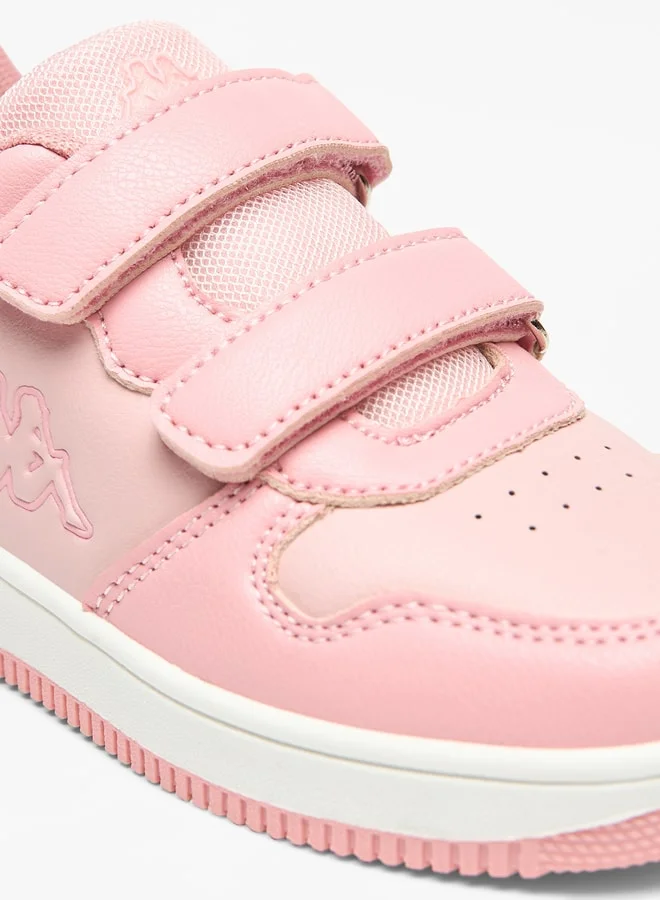 Kappa Girl's Panelled Sports Shoes with Hook and Loop Closure