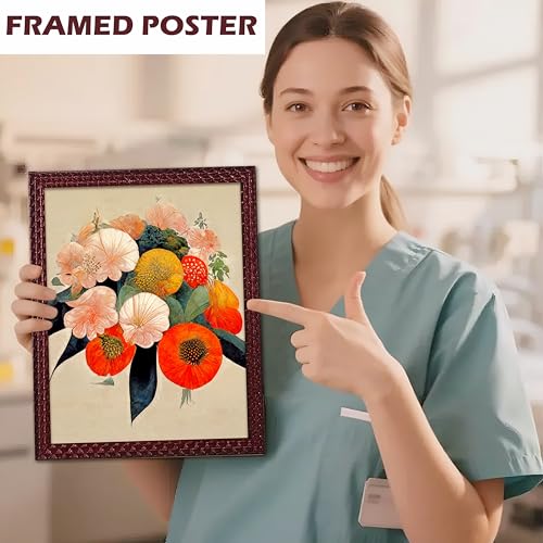 Rousrie Framed Art Painting For Home, Living Room, Hall | Traditional Paintings With Frame For Home Decor (Floral D2) - Image 5