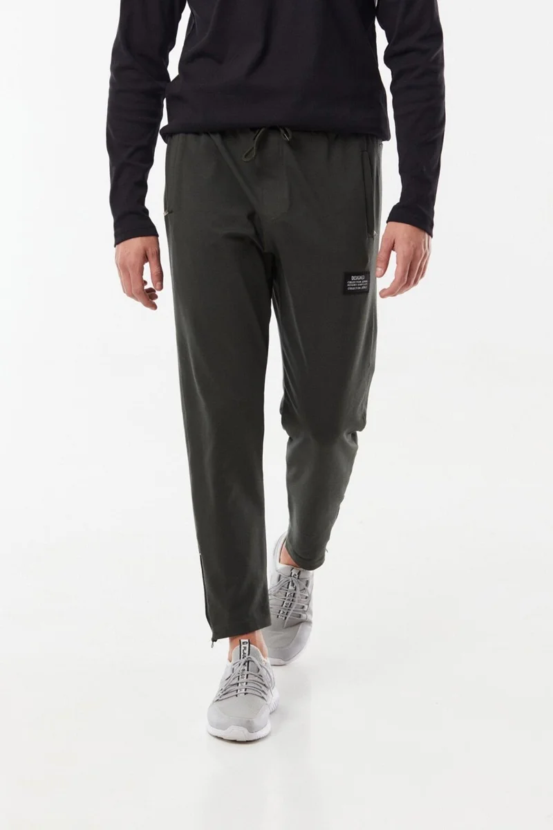 فولامودا Sweatpants with Zippered Legs and Elastic Waistband