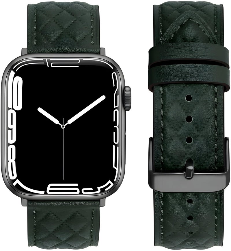 Next Store Genuine Leather Strap Compatible with Apple Watch Ultra/Ultra 2/SE2/Series 9/8/7/6/5/4/3/2/1 – Premium Replacement Band (49–42mm) - Image 2