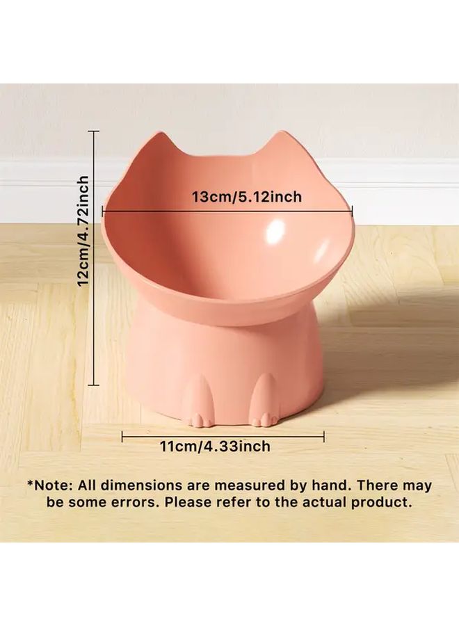 Grey Raised Pet Feeder Anti Tilt Bowl Durable Plastic Food Water Dish Ergonomic Design - Image 2