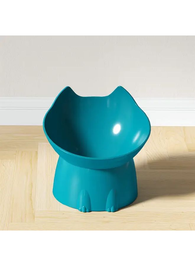 Grey Raised Pet Feeder Anti Tilt Bowl Durable Plastic Food Water Dish Ergonomic Design - Image 5