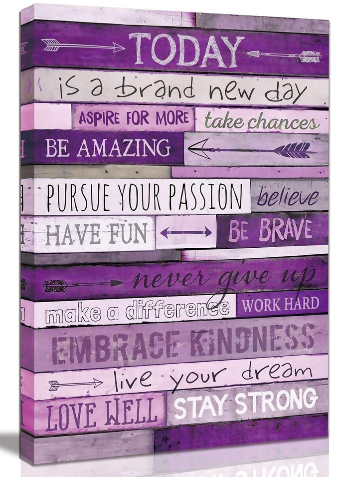 INSPIRATIONAL WALLART OFFICE WALL DECOR FOR BEDROOM TEEN GIRL WALL PICTURES FOR LIVING ROOM WORD ARTWORK FOR HOME WALLS TEENAGE GIRL ROOM DECOR SIZE 16X24