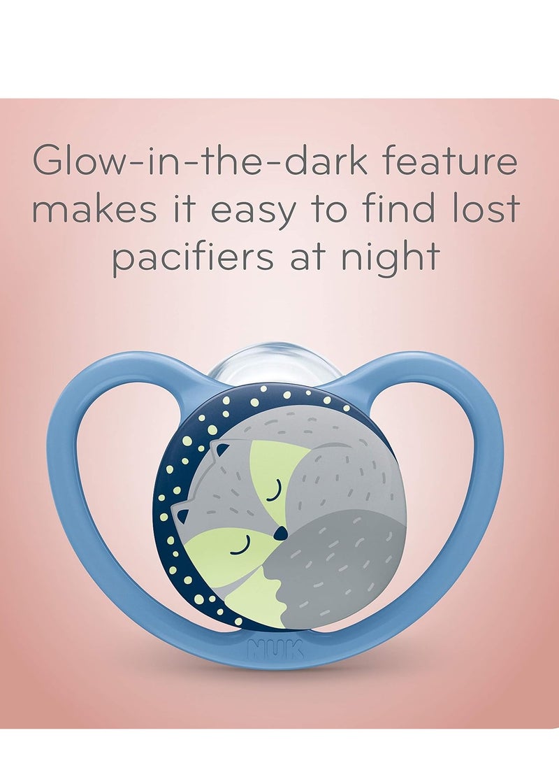 نوك لهاية تقويم الأسنان من نوك سبيس 0-6 أشهر، عبوة من قطعتين - Image 5