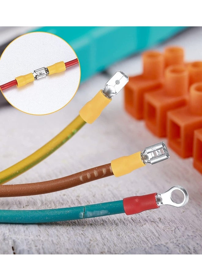 Heat Shrink Wire Connectors, 280 Pcs Electrical Cable Connectors Assorted, Insulated Wire Cable Crimp U-Type Fork Spade Ring Connector Assortment Kit for Automotive Marine Boat Truck  - Image 5
