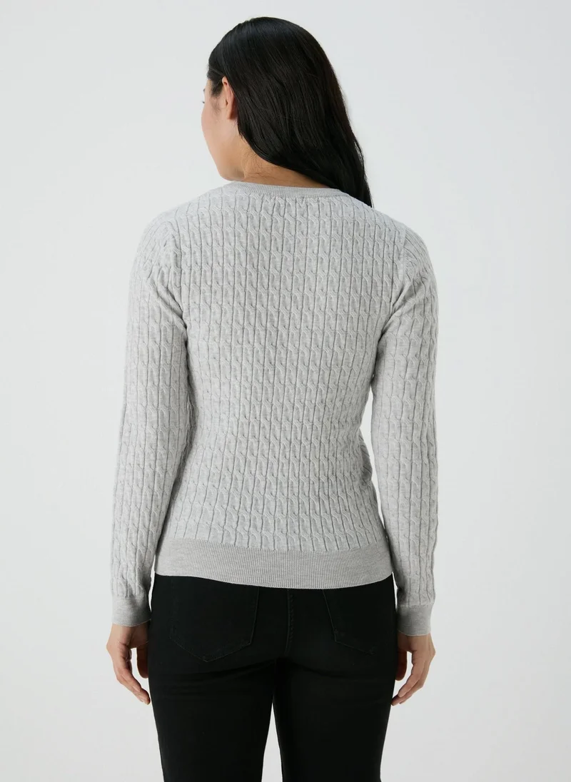 Matalan Grey Baby Cable Jumper