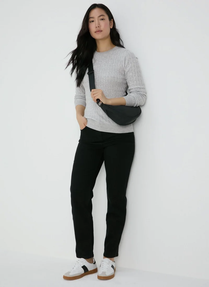 Matalan Grey Baby Cable Jumper