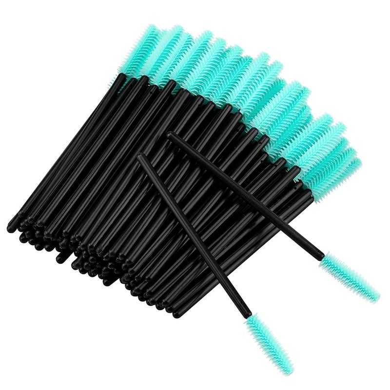 G2PLUS Silicone Eyelash Brushes, 100PCS Black and Green Mascara Brushes, Brow Applicator Wands for Makeup, Personal Care and Eyelash Extensions - Image 1