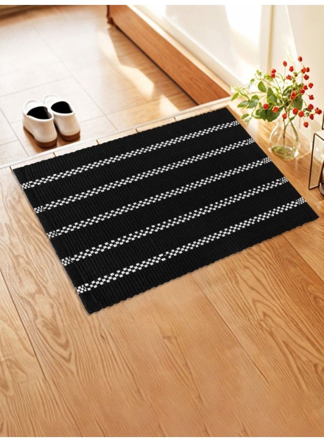 Kuber Industries Soft Door Mat - Black - Image 2