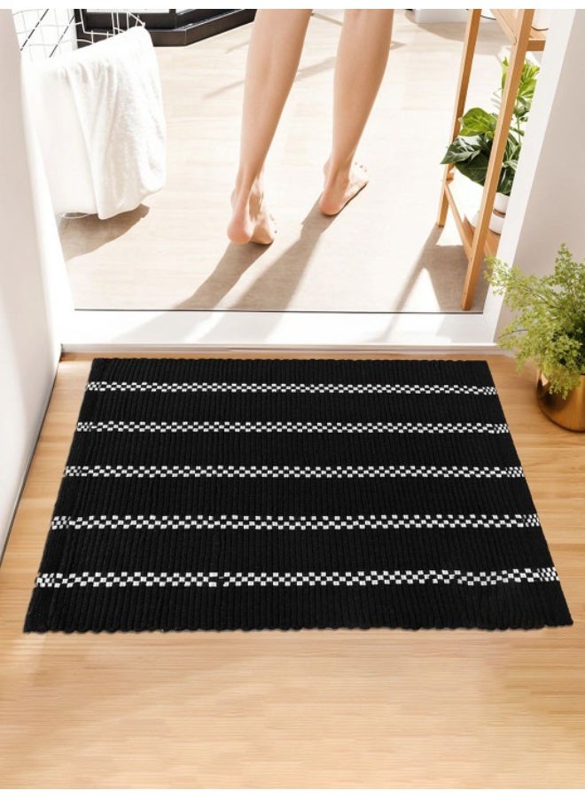 Kuber Industries Soft Door Mat - Black - Image 5