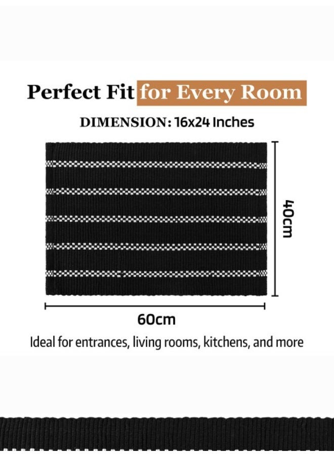 Kuber Industries Soft Door Mat - Black - Image 3