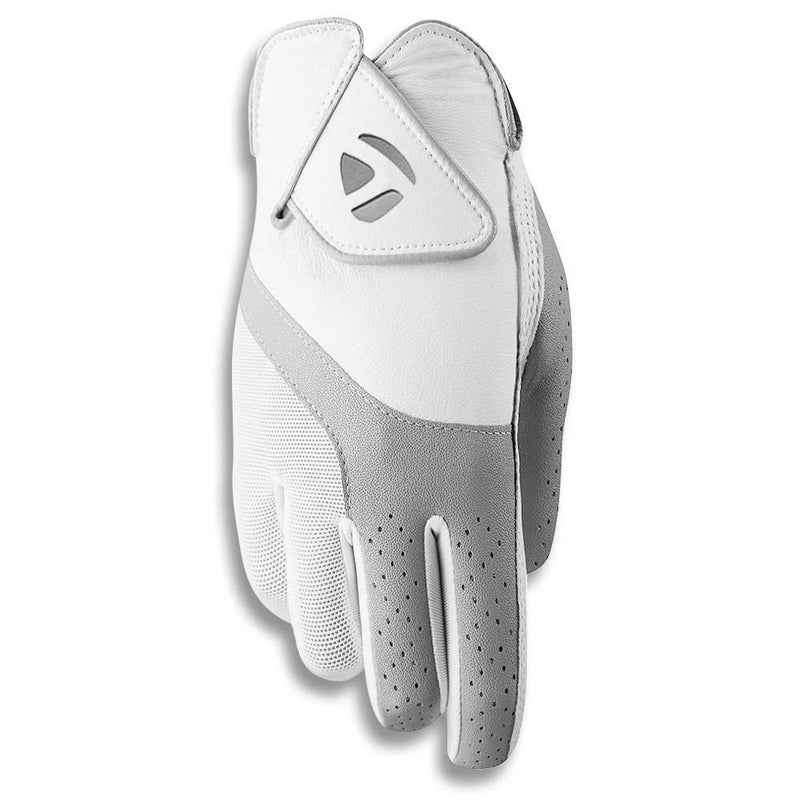 تيلور ميد قفاز جولف Taylormade Golf 2019 Kalea للسيدات باللون الأبيض/الرمادي يمكن ارتداؤه على اليد اليمنى، مقاس صغير - Image 1