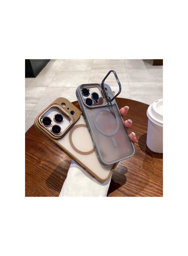 iPhone 17 Pro Max MagSafe Case with Strong Magnet, Kickstand & Camera Lens Protector | Matte Frosted Shockproof Cover | Black - Image 3
