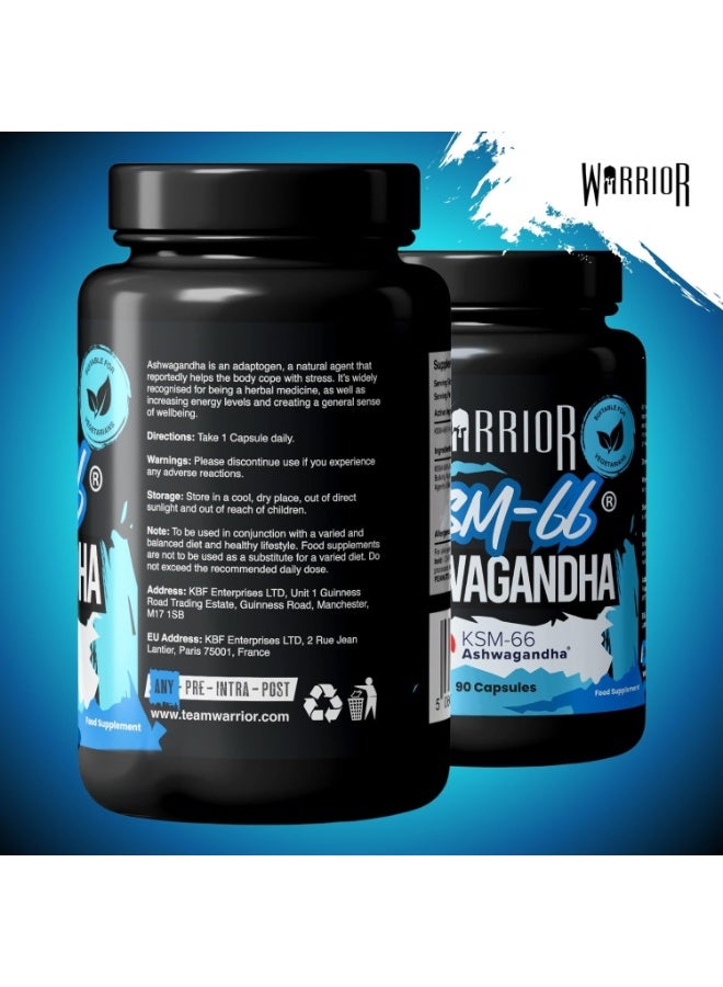 Warrior Ashwagandha KSM-66 Stress Support - 90 Capsules - Image 2