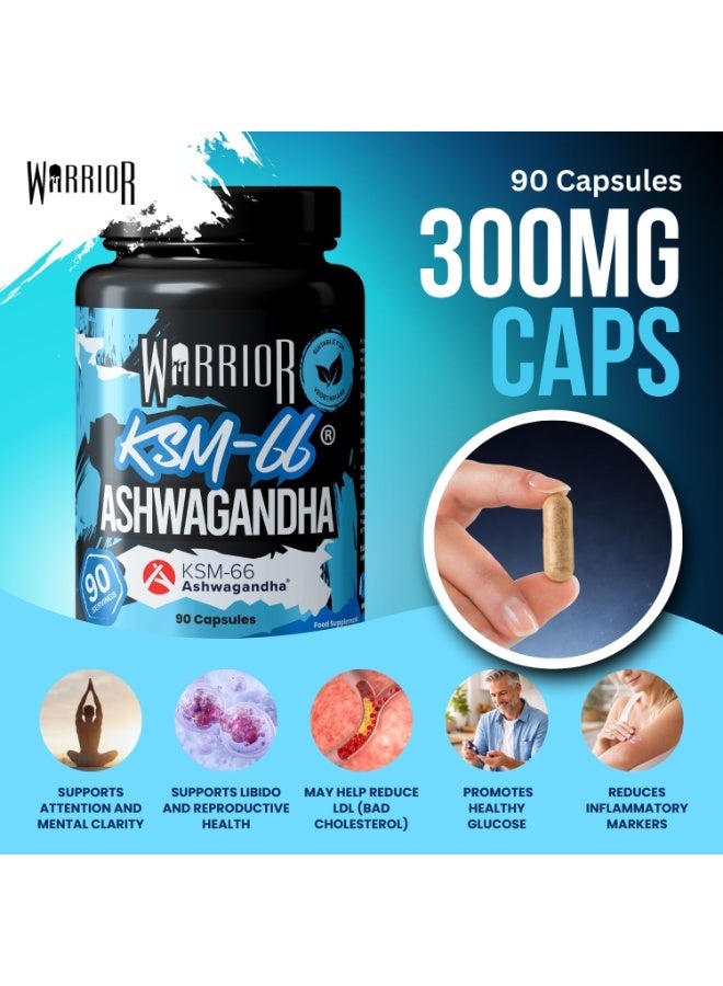 Warrior Ashwagandha KSM-66 Stress Support - 90 Capsules - Image 5