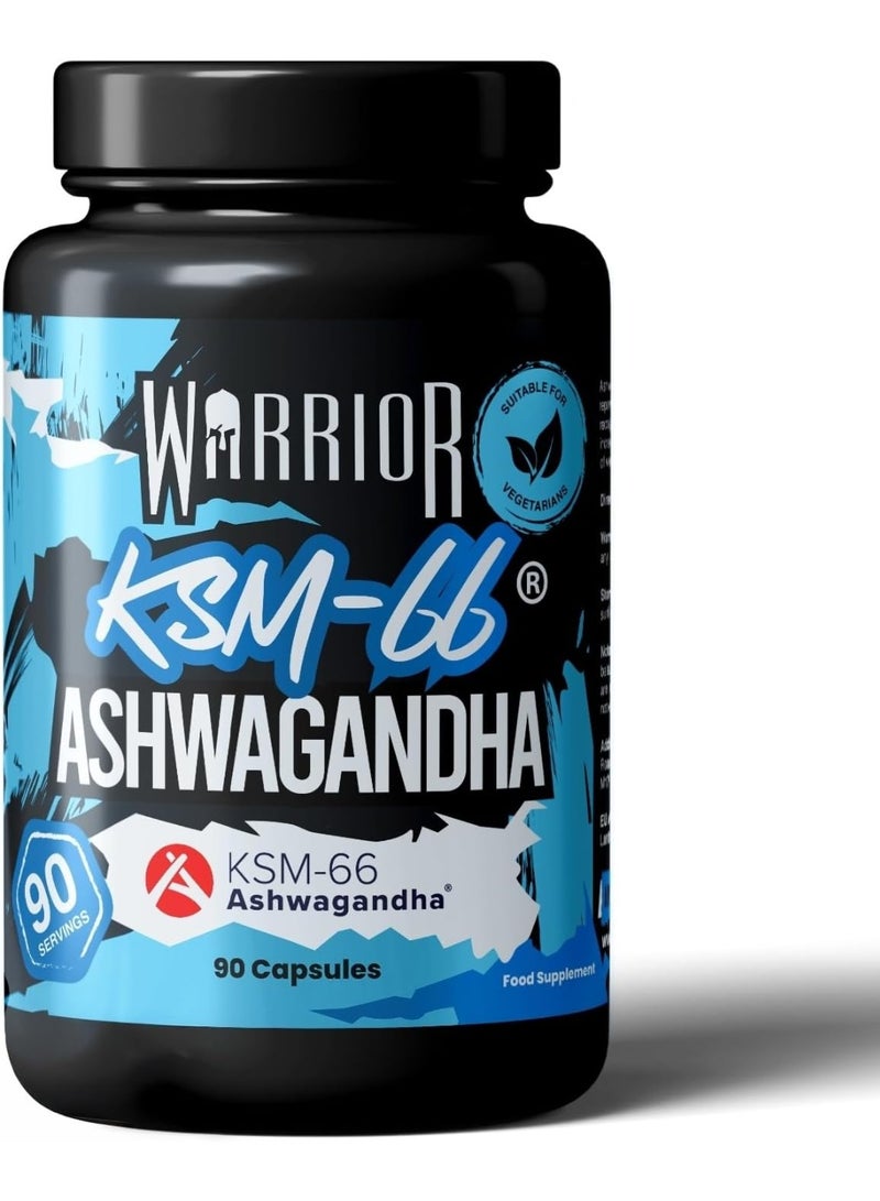 Warrior Ashwagandha KSM-66 Stress Support - 90 Capsules - Image 1
