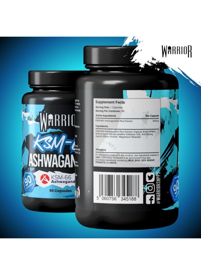 Warrior Ashwagandha KSM-66 Stress Support - 90 Capsules - Image 3