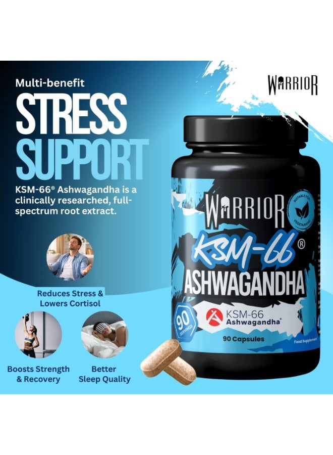 Warrior Ashwagandha KSM-66 Stress Support - 90 Capsules - Image 4