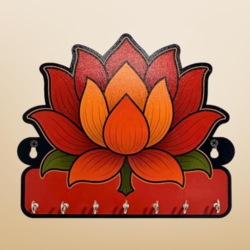 Maefele Beautiful Flower MDF Key Holder – Decorative Modern Wall Art for Home || Elegant Key Organizer for Bedroom, Living Room, Guest Room & Dining Area || - Image 1
