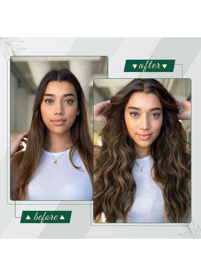 RUNATURE Brown Sew in Hair Extensions Real Human Hair 20 Inch Straight Remy Hair Weft Extensions #2P8A Dark Brown Mix Ash Brown Long Double Weft Human Hair Extensions Brown Hairpiece 100g  - Image 2
