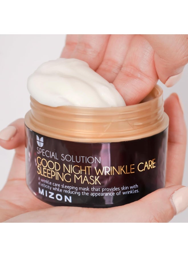 MIZON GOOD NIGHT WRINKLE CARE SLEEPING MASK, Overnight Facial Mask for Night Time Skin Repair, Moisturizing, Nourishing, Soften, Korean Skincare (75ml / 2.53 fl oz) - Image 2