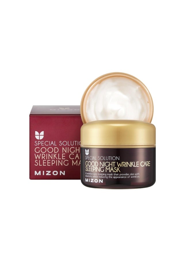 MIZON GOOD NIGHT WRINKLE CARE SLEEPING MASK, Overnight Facial Mask for Night Time Skin Repair, Moisturizing, Nourishing, Soften, Korean Skincare (75ml / 2.53 fl oz) - Image 1