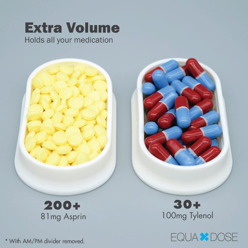EQUADOSE Weekly Pill Organizer, Extra Large 7-Day Vitamin Jumbo Case with Removable Pods, Oversized Medication Carrier for Easy Travel and Daily Health Management, Travel-Friendly - Image 2
