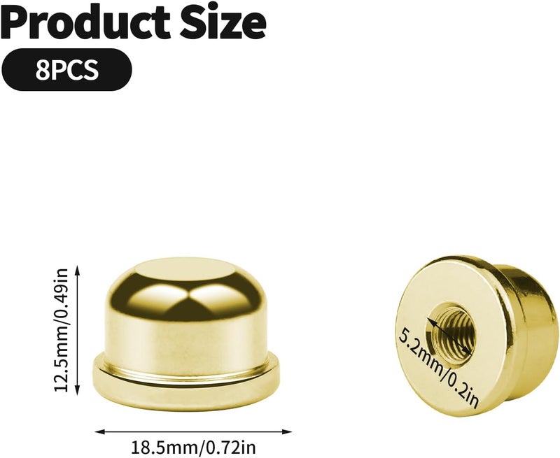 8 1/4-27 specifications gold lamp top decorative nuts for lampshade bracket vertical frame top lamp accessories - Image 3